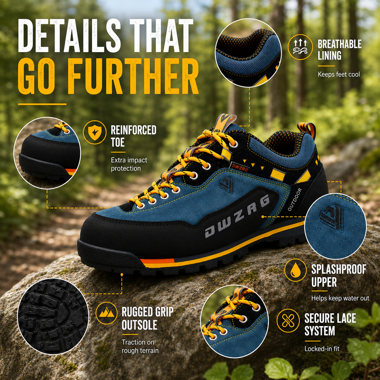 Nordspur | Low Cut Splashproof Hiking Shoe