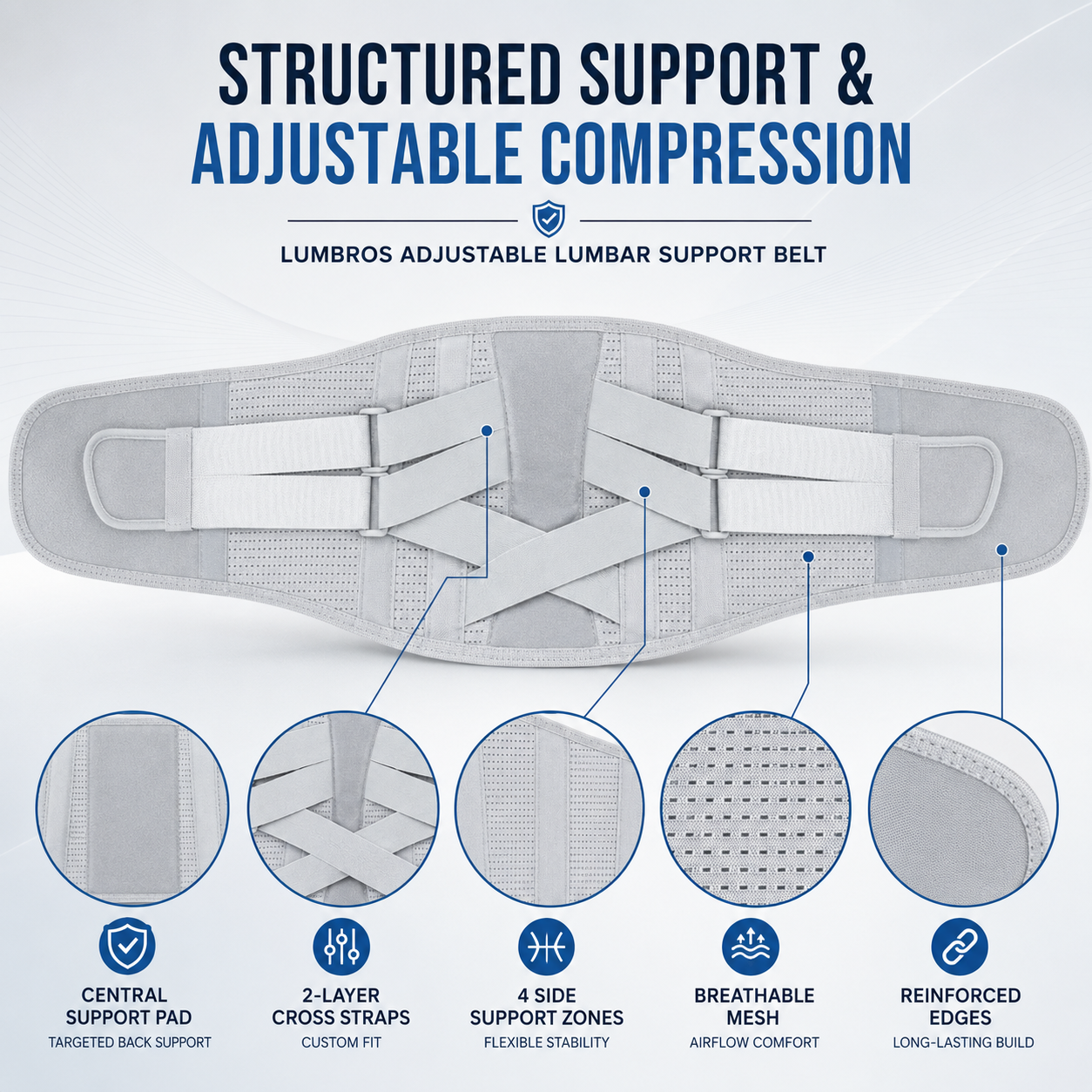 Nordspur | Lumbros Adjustable Lumbar Support Belt