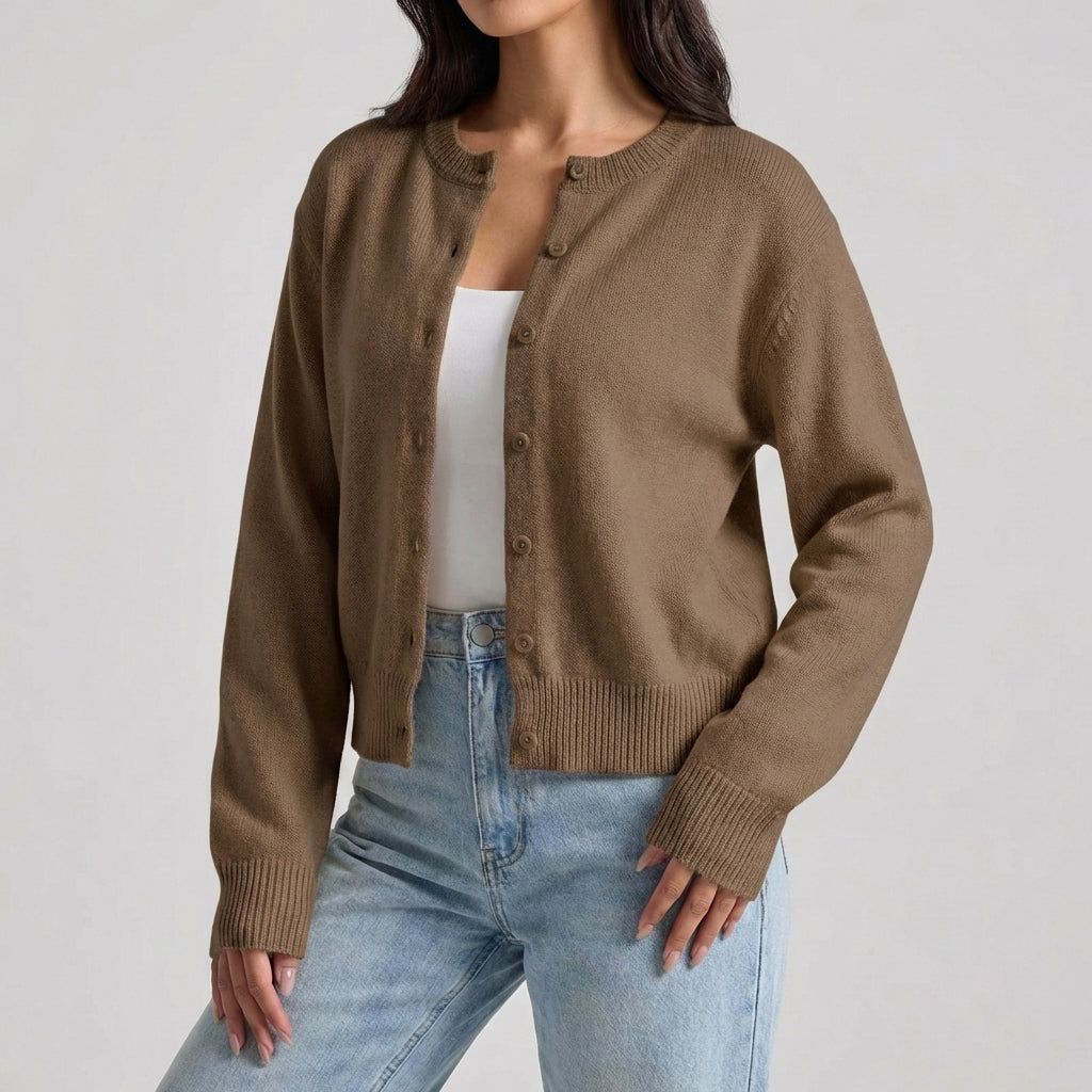 Nordspur | Lumeris Cropped Round Neck Sweater