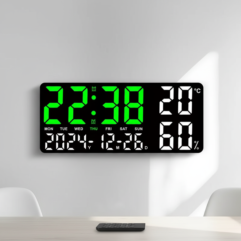 Nordspur | LuminChrono Digital LED Wall Clock