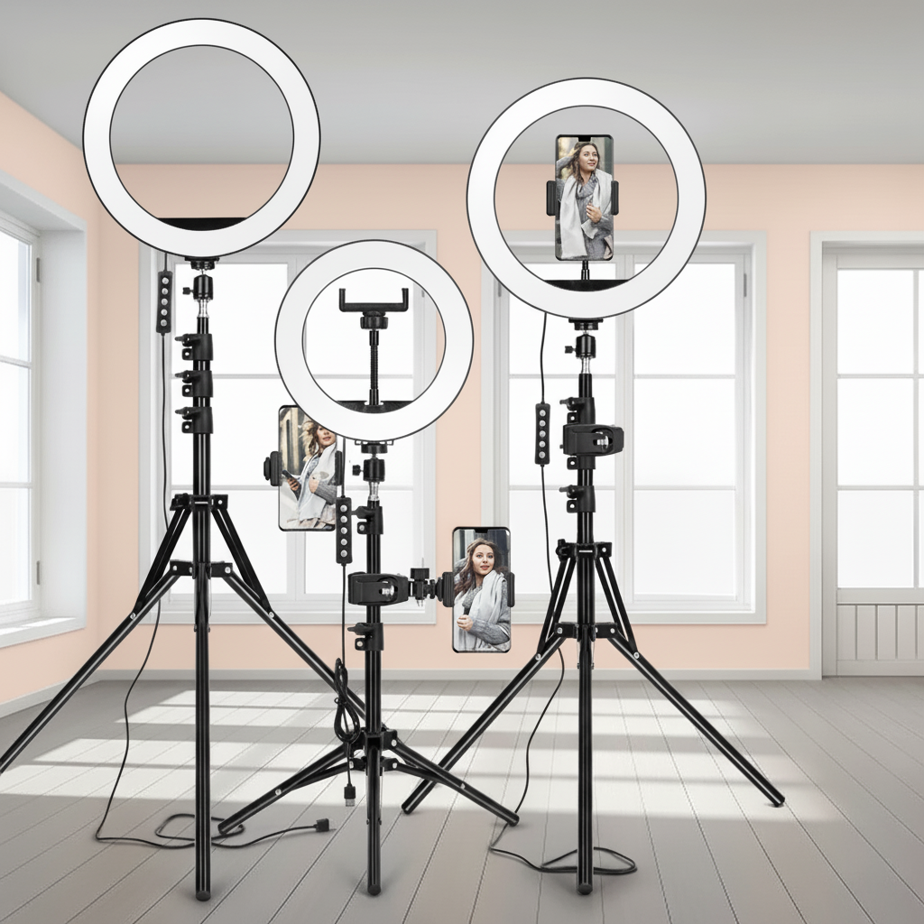 Nordspur | LuminaraStand Adjustable Height LED Ring Tripod