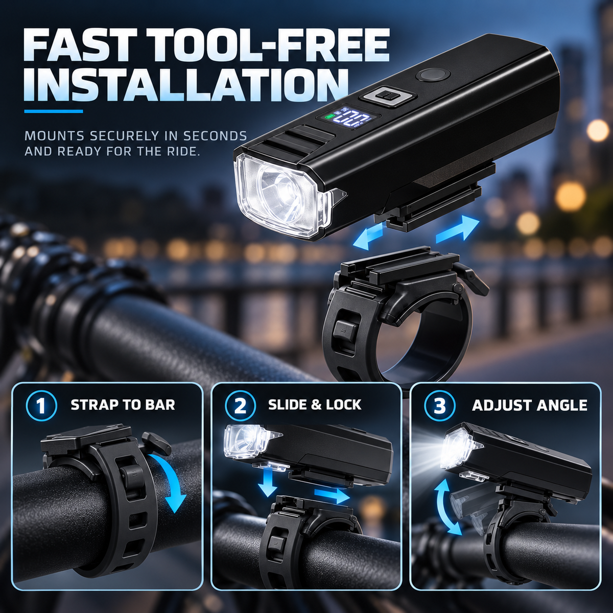 Nordspur | Luminaride Rechargeable Led Light Bike Headlight