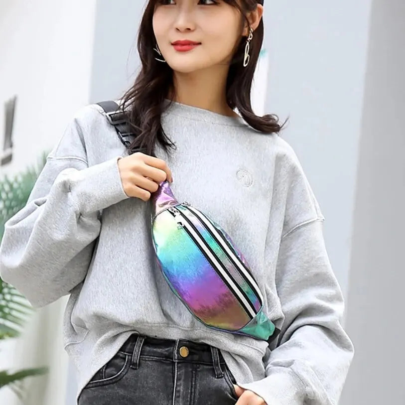 Nordspur | Luminos Holographic Zip-Front Bum Bag
