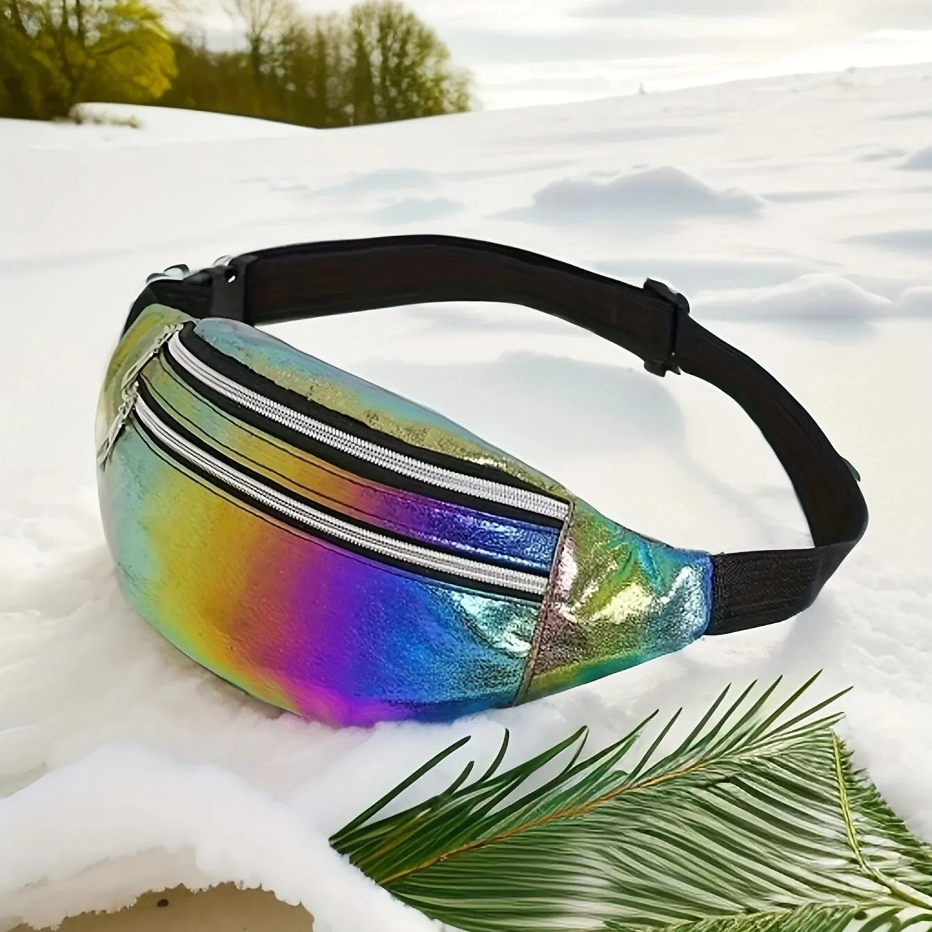 Nordspur | Luminos Holographic Zip-Front Bum Bag