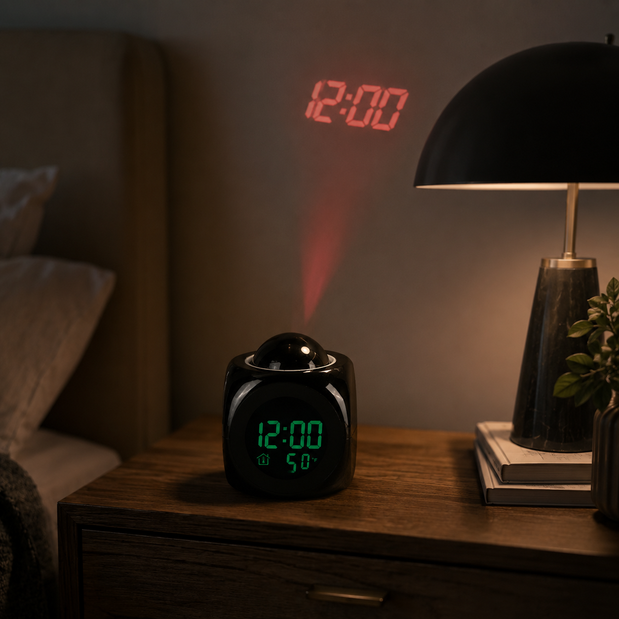 Nordspur | LuminovaCube Digital Projection Alarm Clock