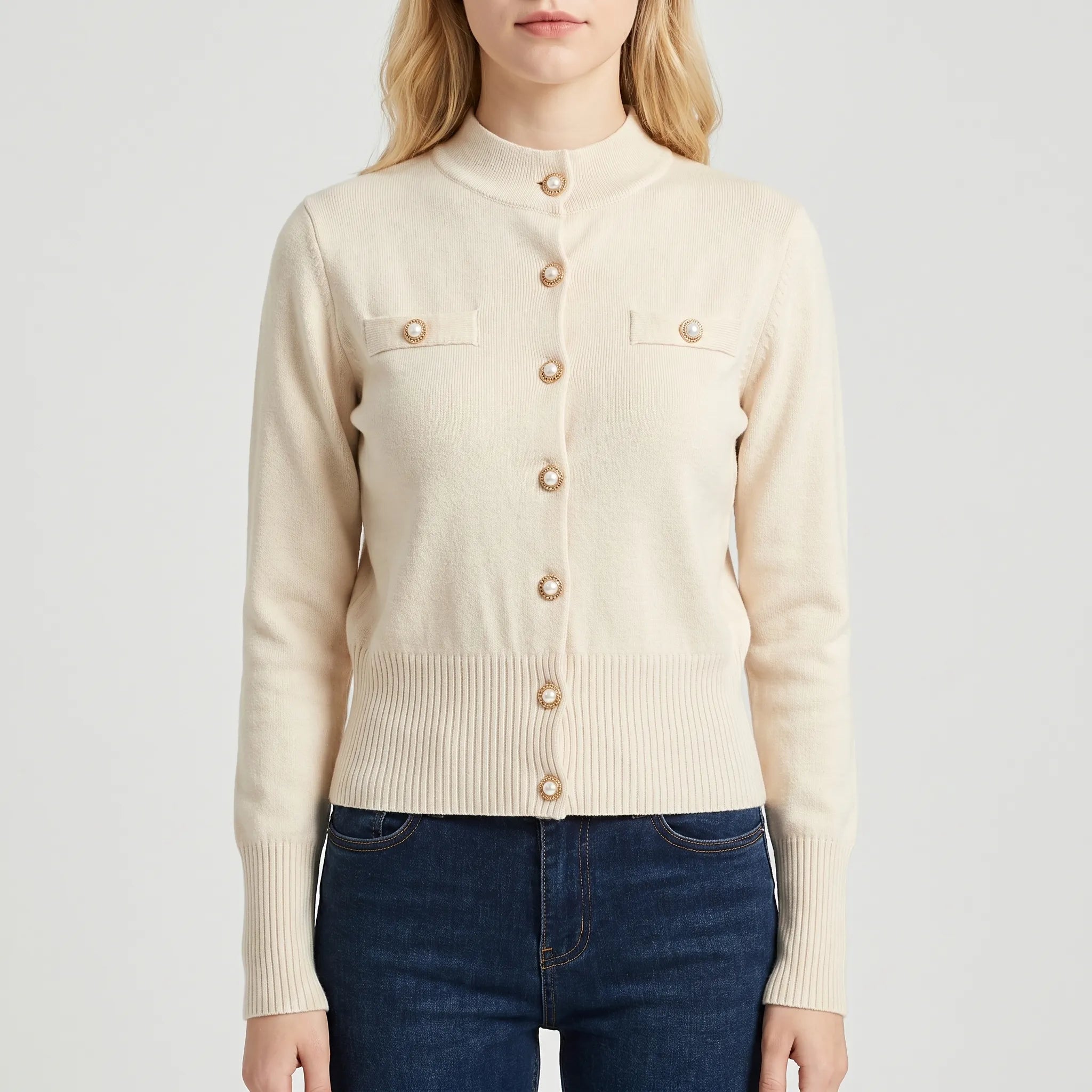 Nordspur | Lumira Short Knitted Buttoned Cardigan