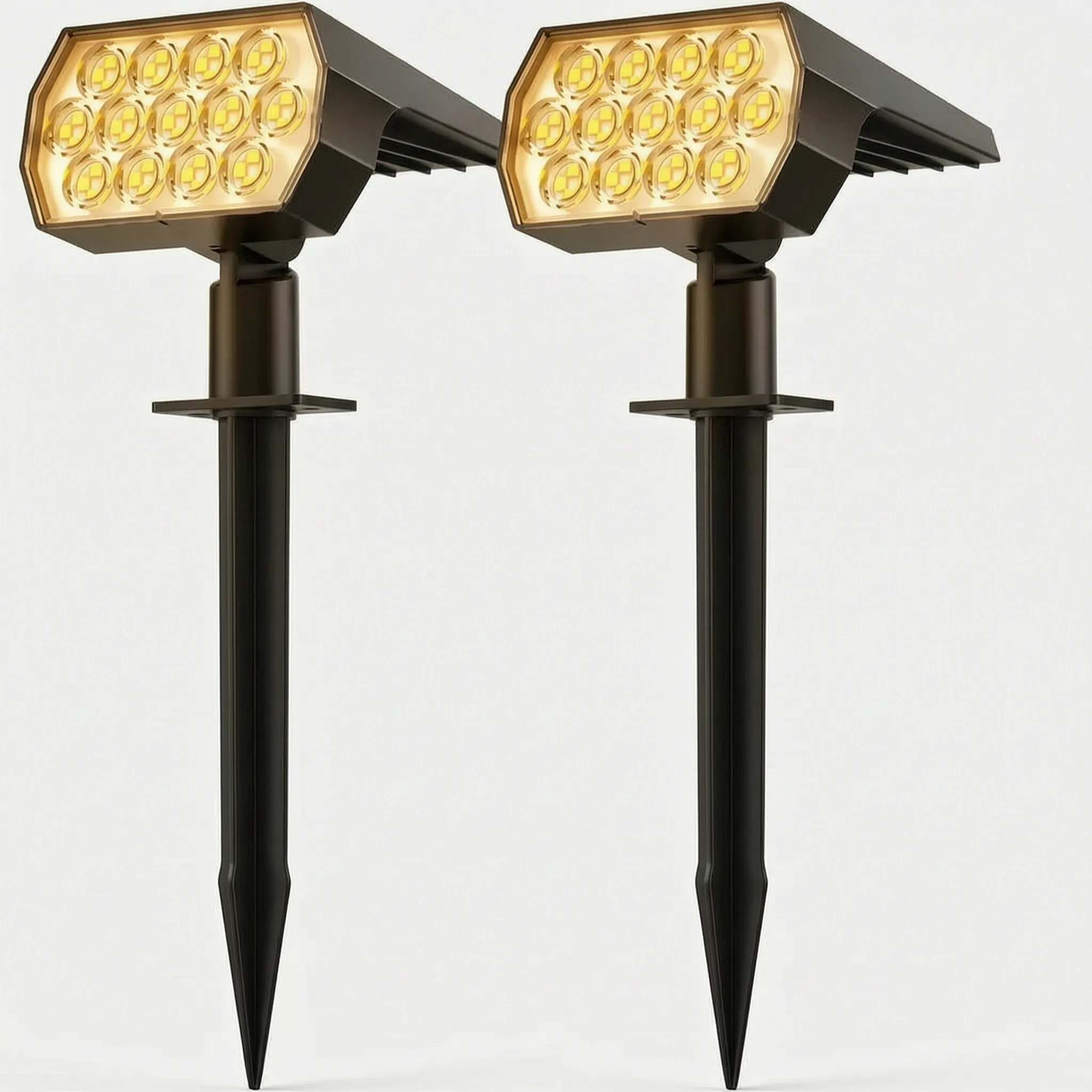 Nordspur | Lumiscapa Adjustable Outdoor Solar Powered Landscape Spotlights