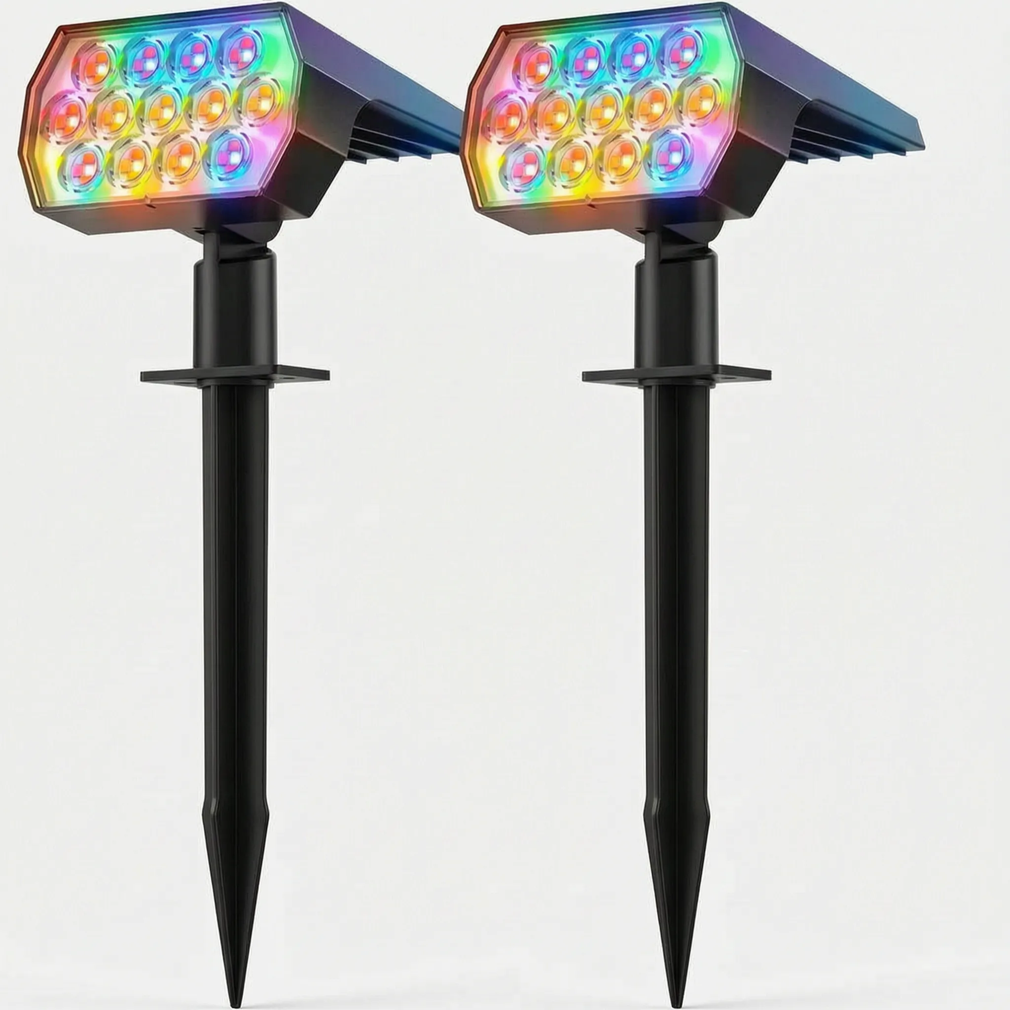 Nordspur | Lumiscapa Adjustable Outdoor Solar Powered Landscape Spotlights