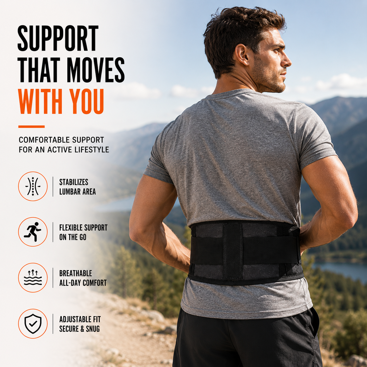 Nordspur | Lumivest Adjustable Lumbar Support Belt