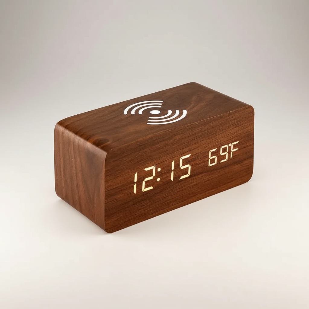 Nordspur | Lumnora Digital LED Wooden Alarm Clock