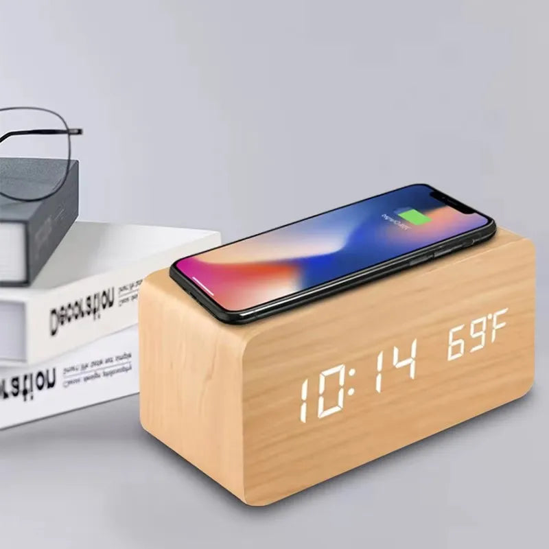 Nordspur | Lumnora Digital LED Wooden Alarm Clock