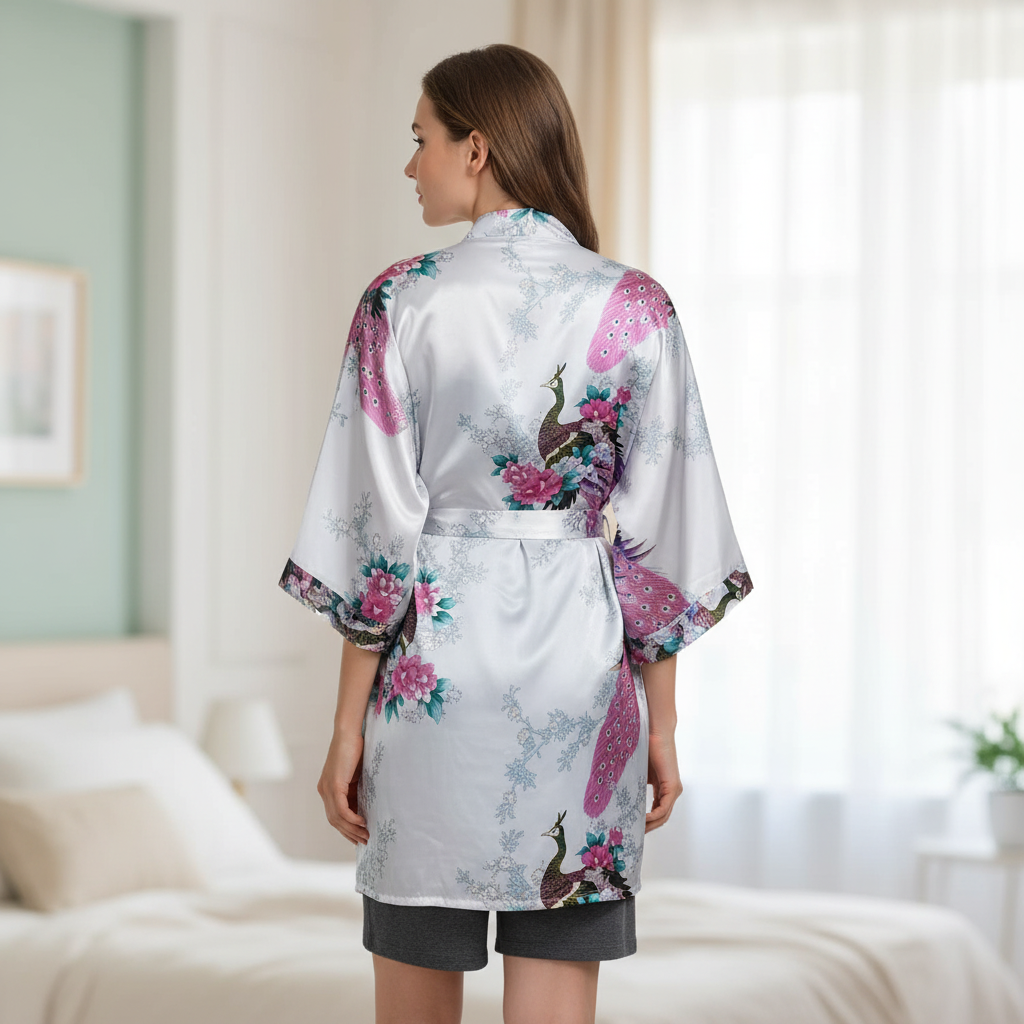Nordspur | Lunareve Short Floral Kimono Robe