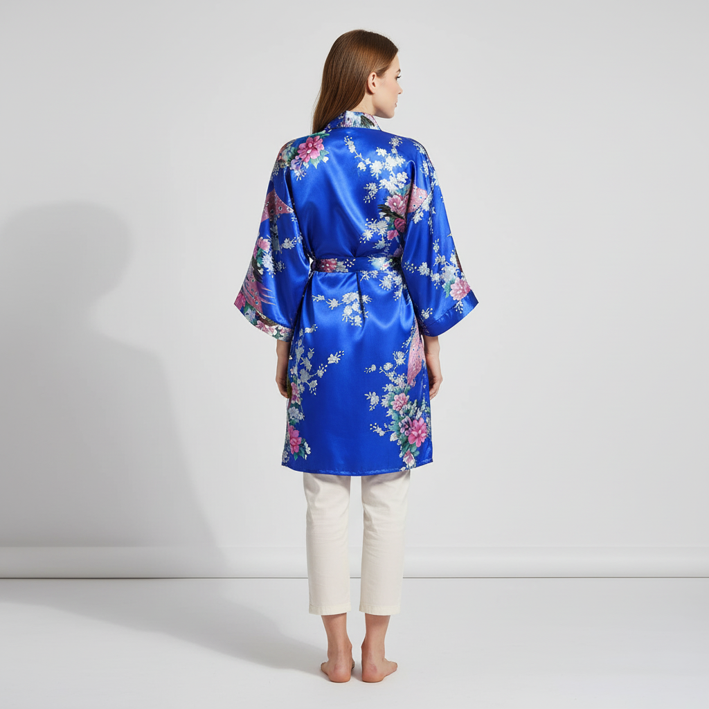Nordspur | Lunareve Short Floral Kimono Robe