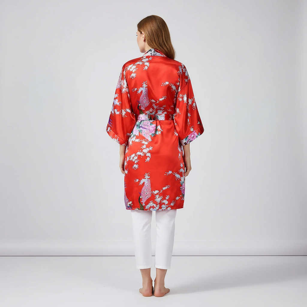 Nordspur | Lunareve Short Floral Kimono Robe