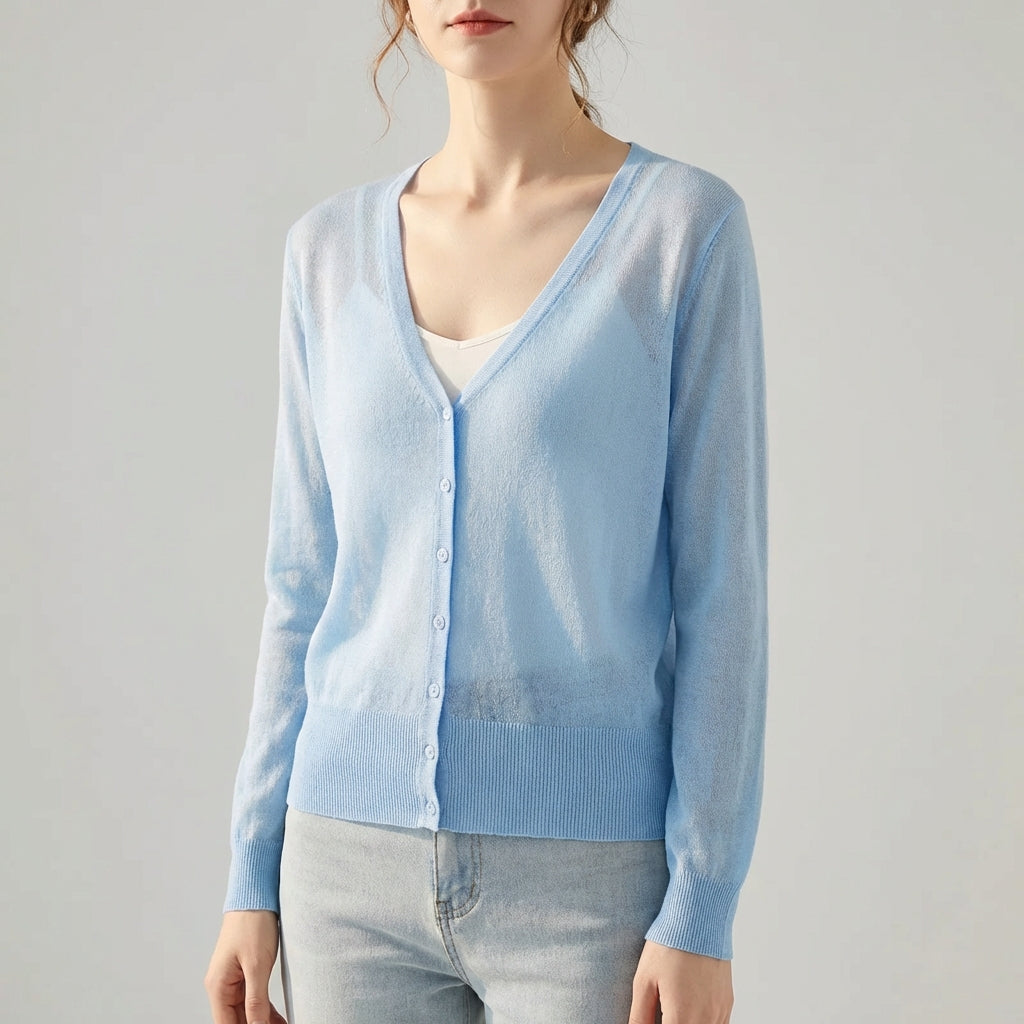 Nordspur | Luvette Cropped V Neck Cardigan