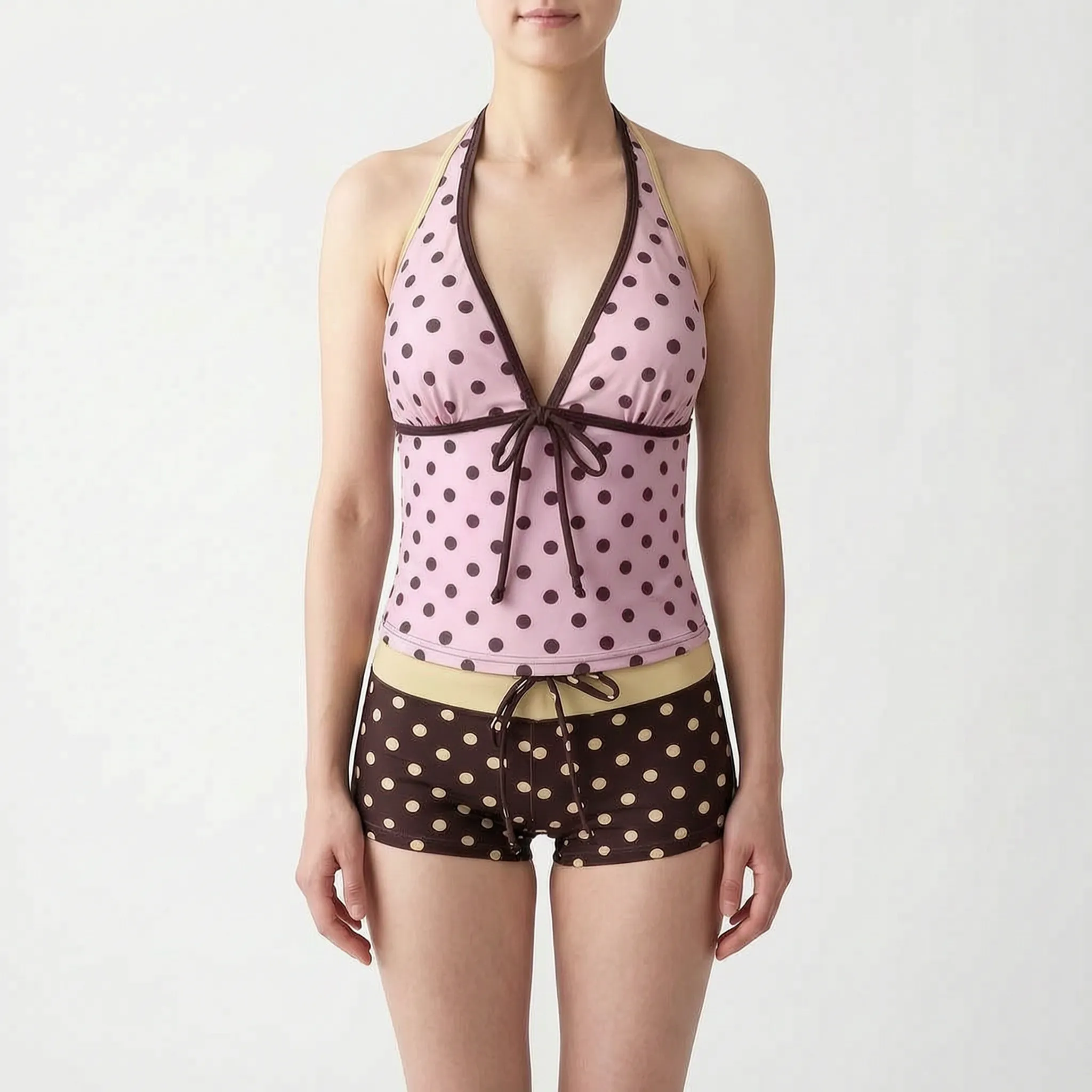 Nordspur | Maribelle Retro Halter Neck Two Piece Set