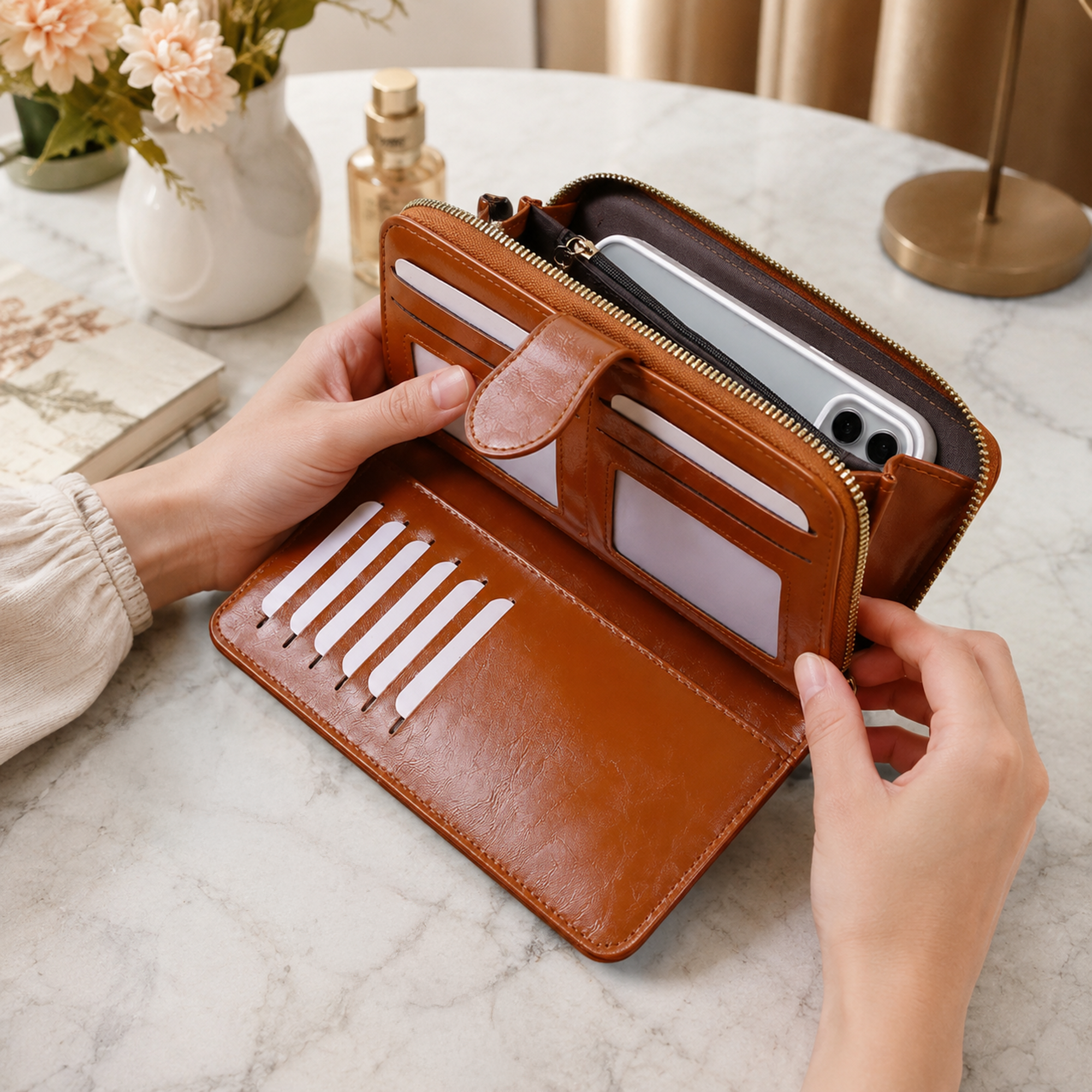 Nordspur | Mariselle Large Zip Around Clutch