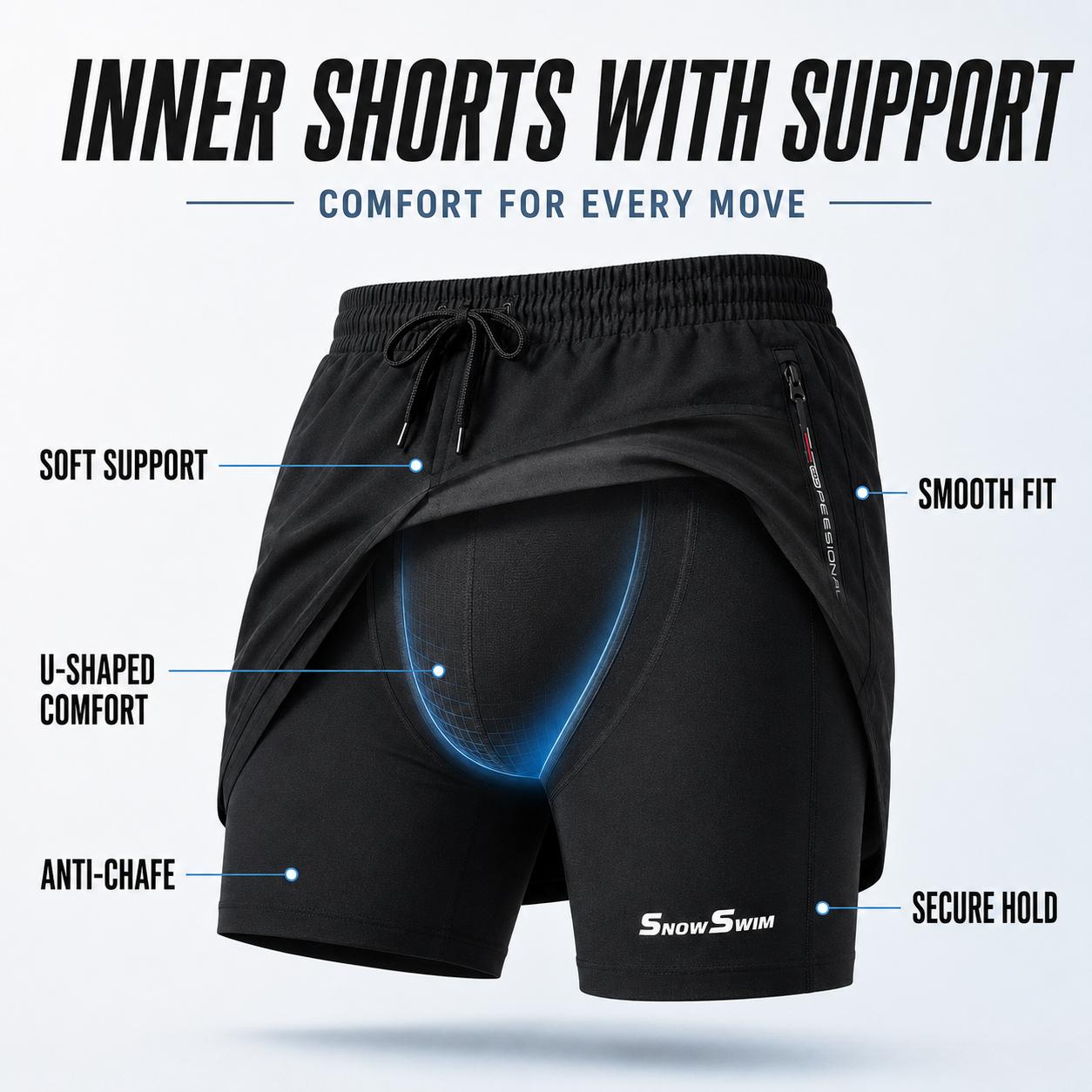 Nordspur | Mariswift Double Layer Swim Shorts