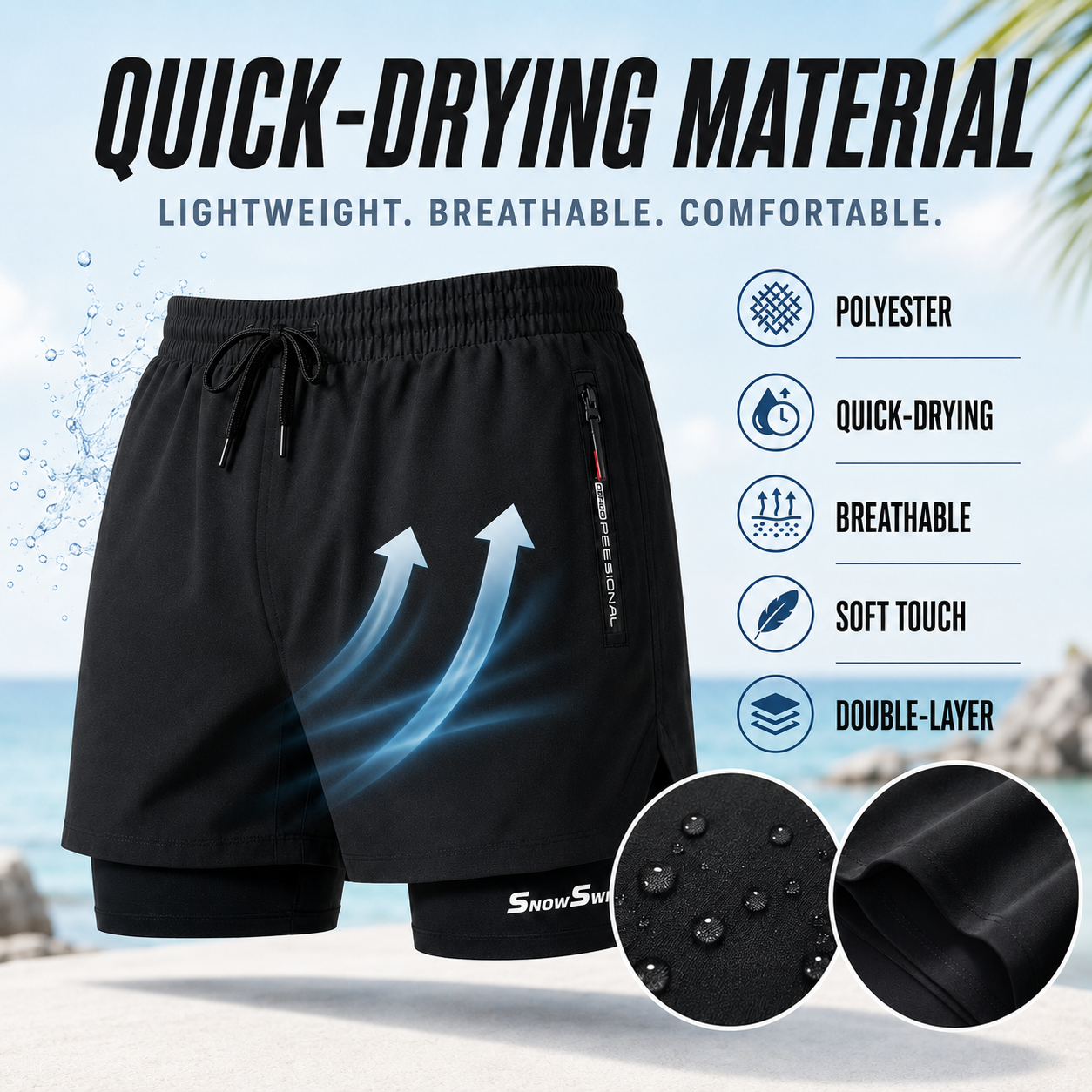 Nordspur | Mariswift Double Layer Swim Shorts