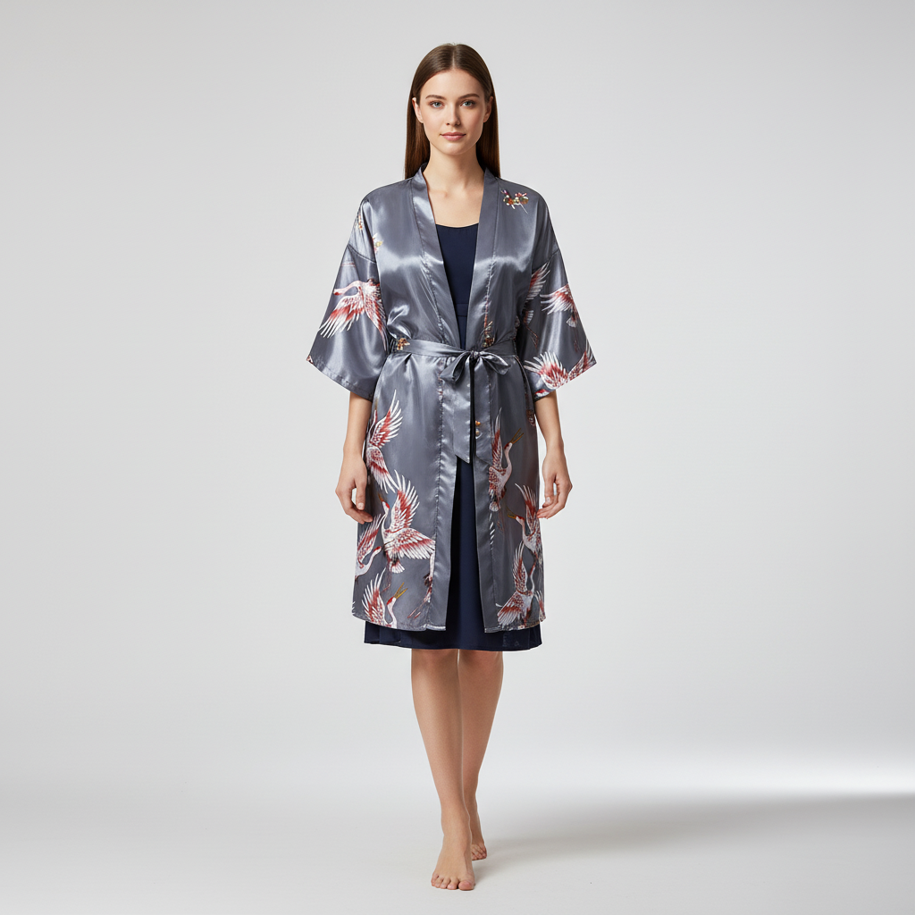 Nordspur | Marivelle Short Floral Kimono Robe