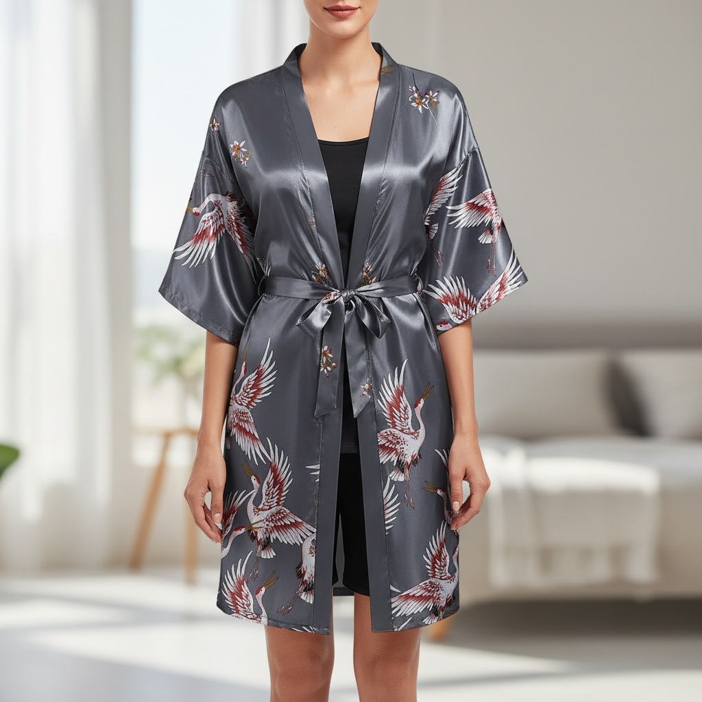 Nordspur | Marivelle Short Floral Kimono Robe