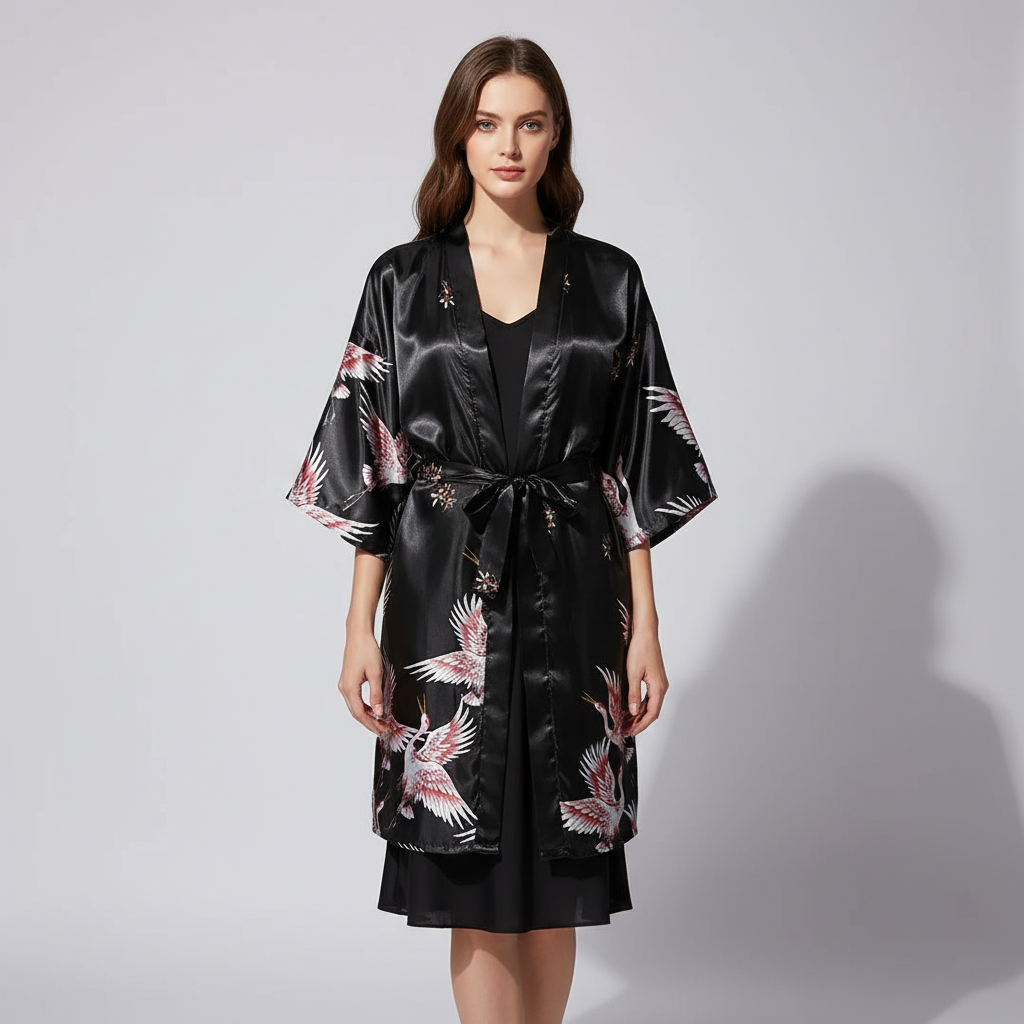 Nordspur | Marivelle Short Floral Kimono Robe