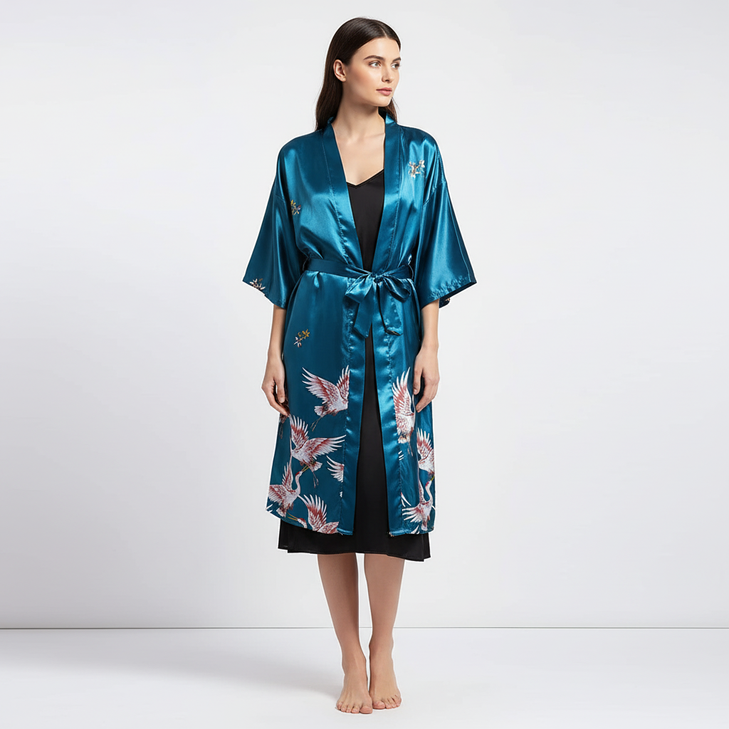 Nordspur | Marivelle Short Floral Kimono Robe