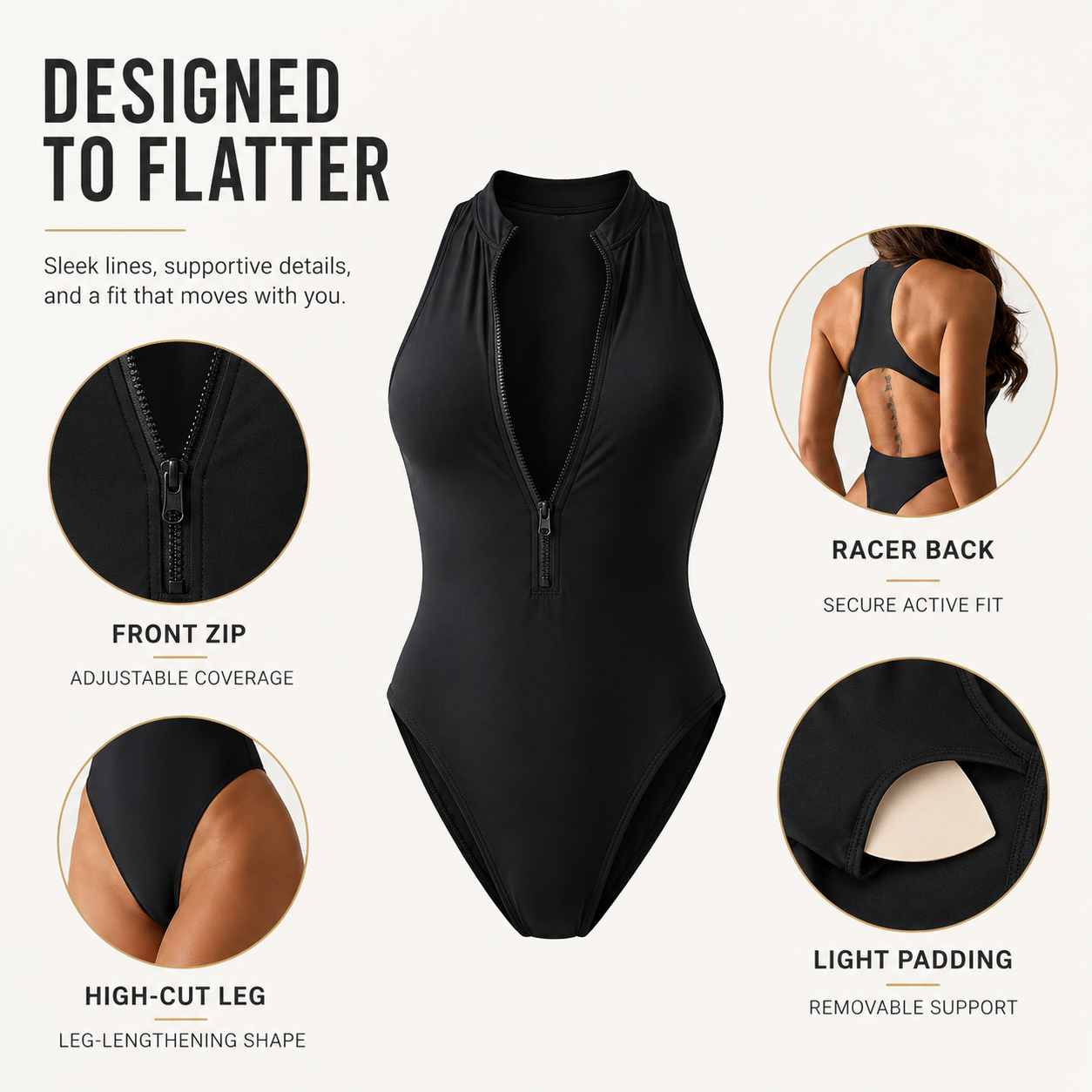 Nordspur | Marivex Sleeveless One Piece Swimsuit