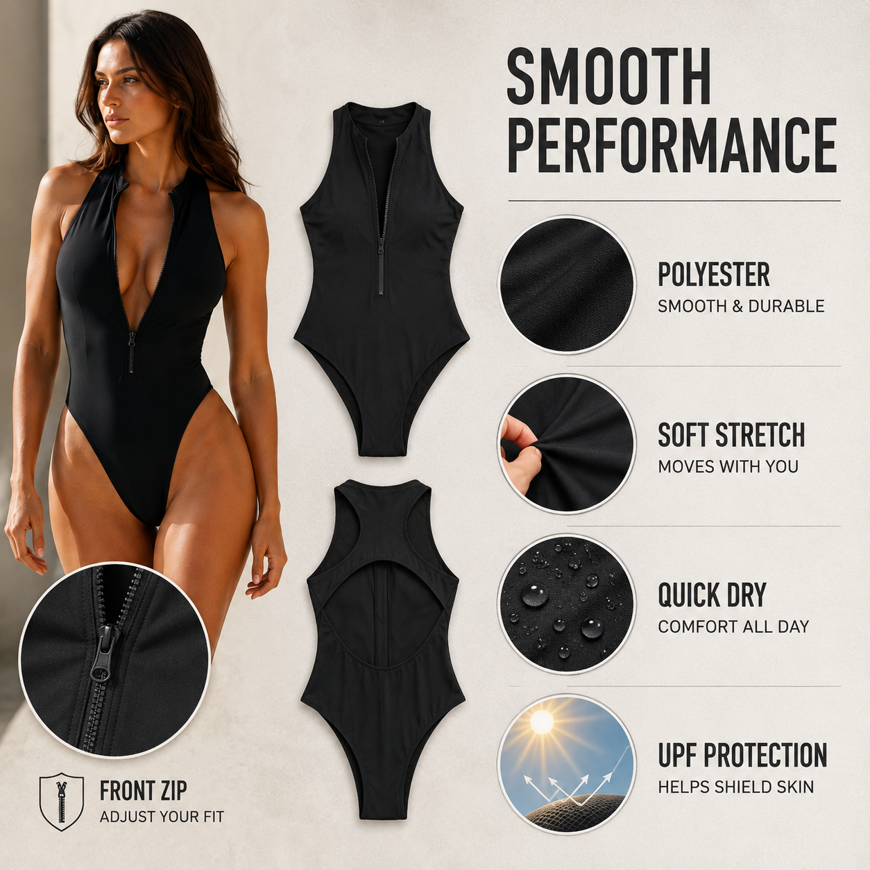 Nordspur | Marivex Sleeveless One Piece Swimsuit