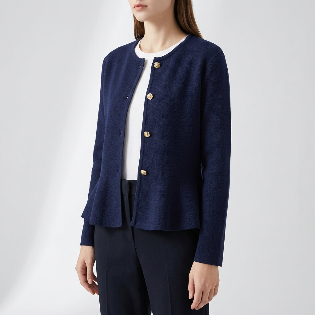 Nordspur | Marnelle Fitted Button Front Cardigan