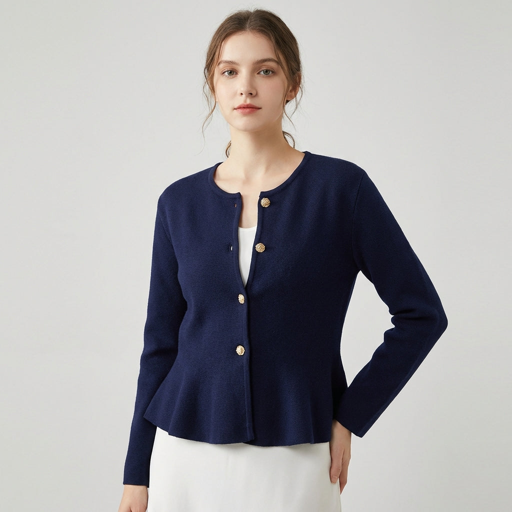 Nordspur | Marnelle Fitted Button Front Cardigan