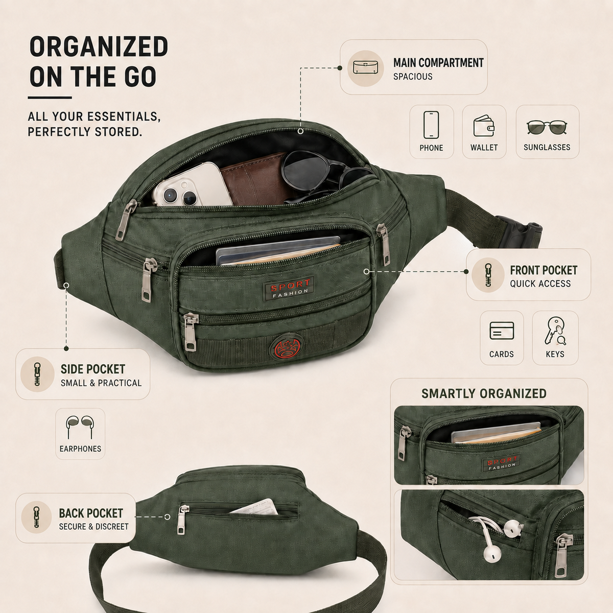 Nordspur | Marqen Waterproof Oxford Waist Pack