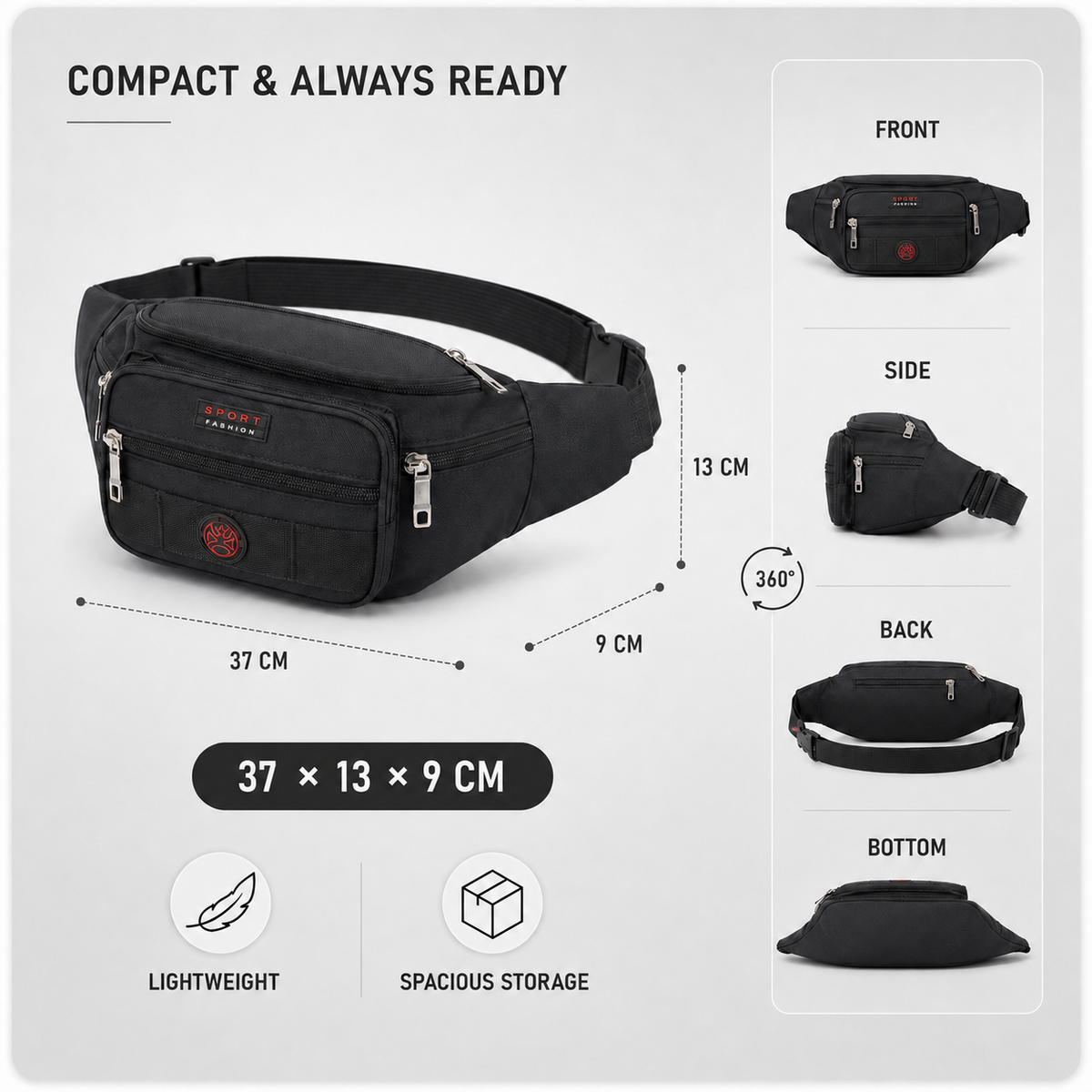 Nordspur | Marqen Waterproof Oxford Waist Pack