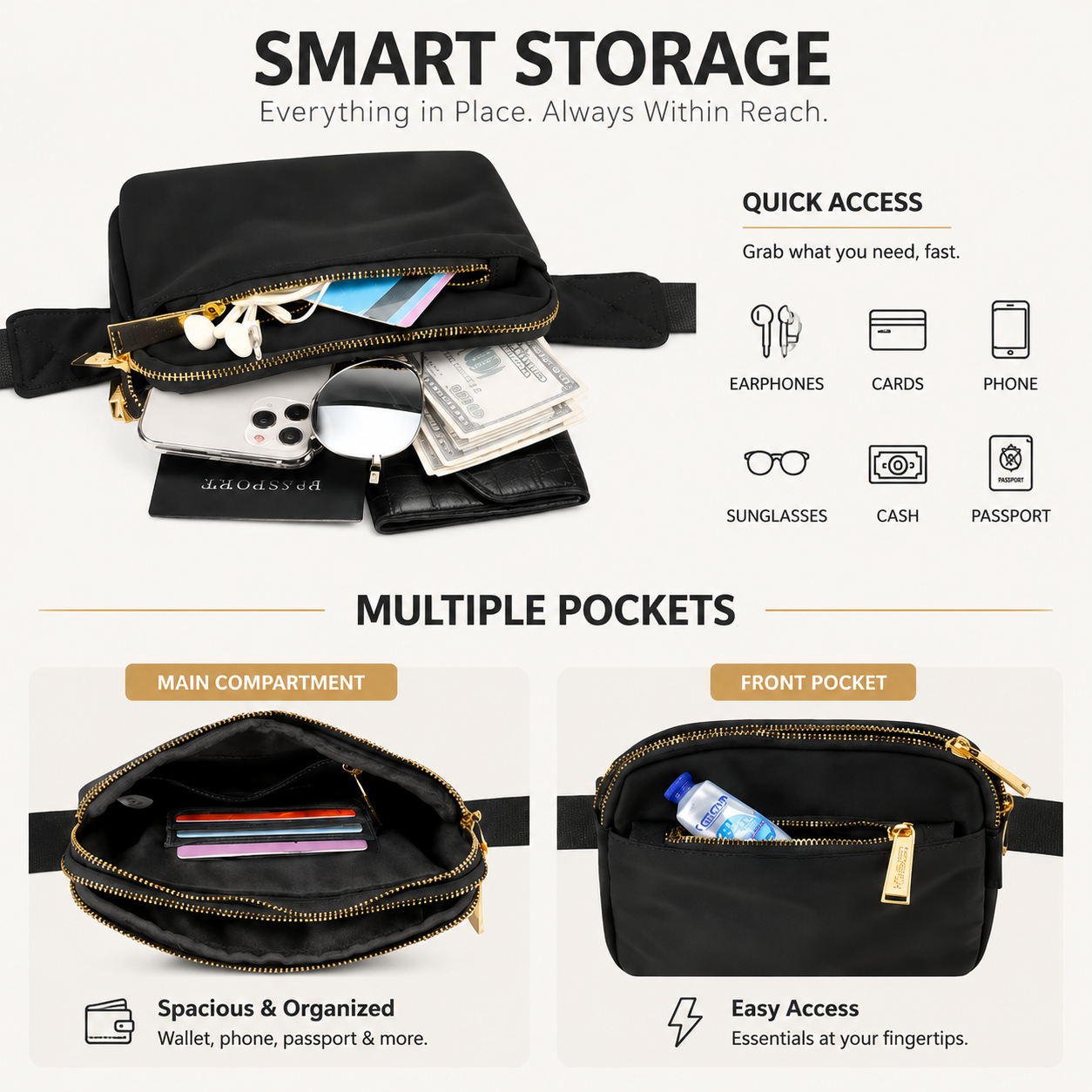 Nordspur | Marvella Lightweight Waterproof Waist Pack