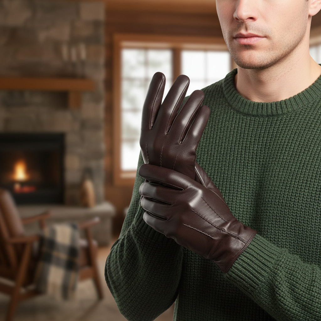 Nordspur | Men Leather Sheepskin Gloves