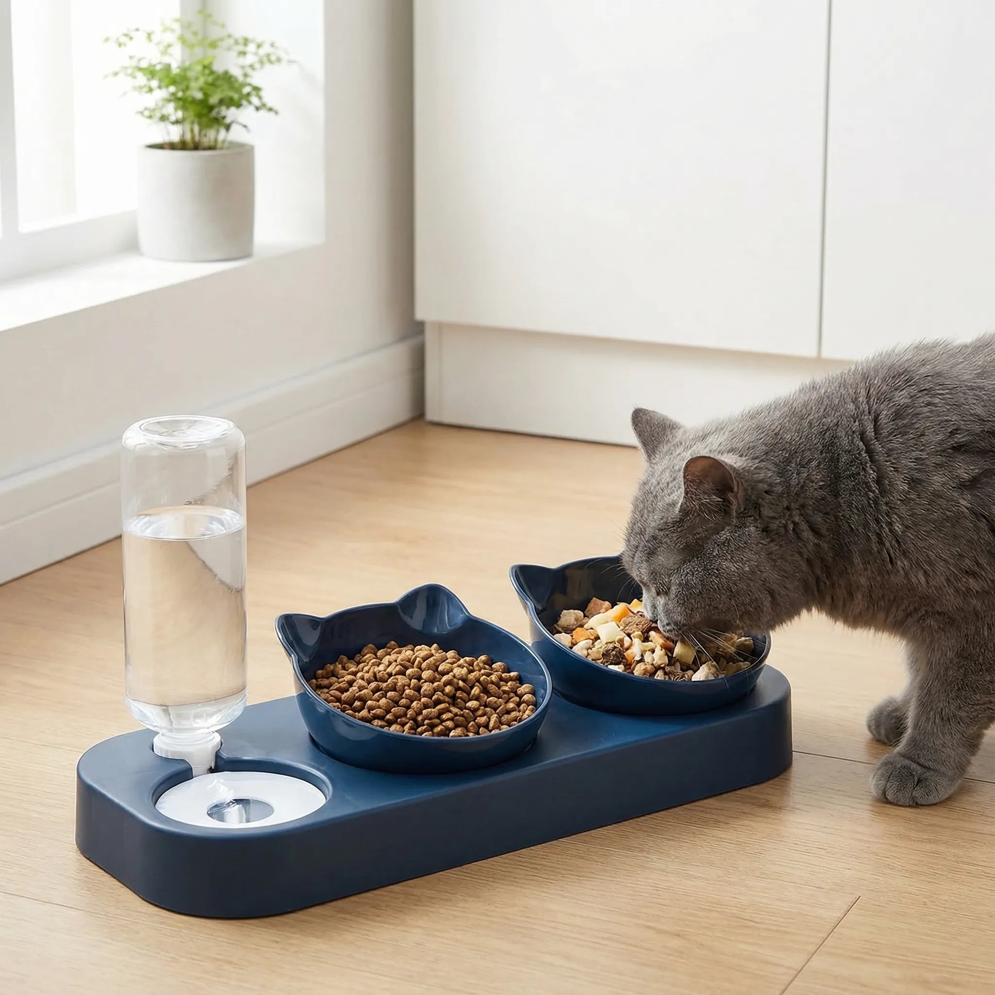 Nordspur | Mewfeed Tilted 3-In-1 Cat Bowl Set