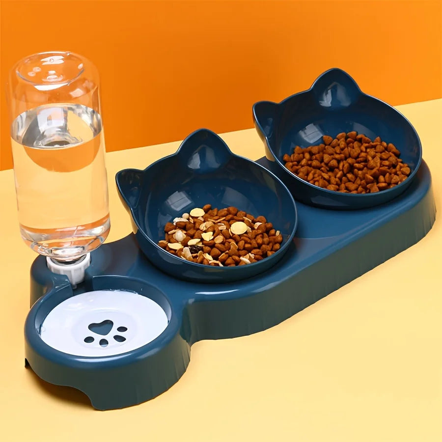 Nordspur | Mewfeed Tilted 3-In-1 Cat Bowl Set