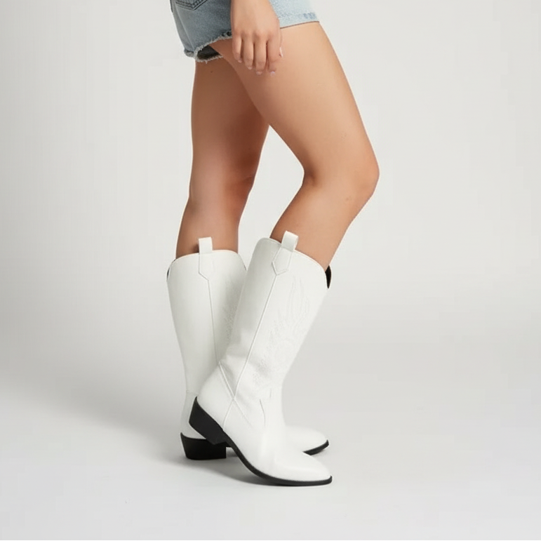 Nordspur | Mid Calf Embroidered Cowboy Boots