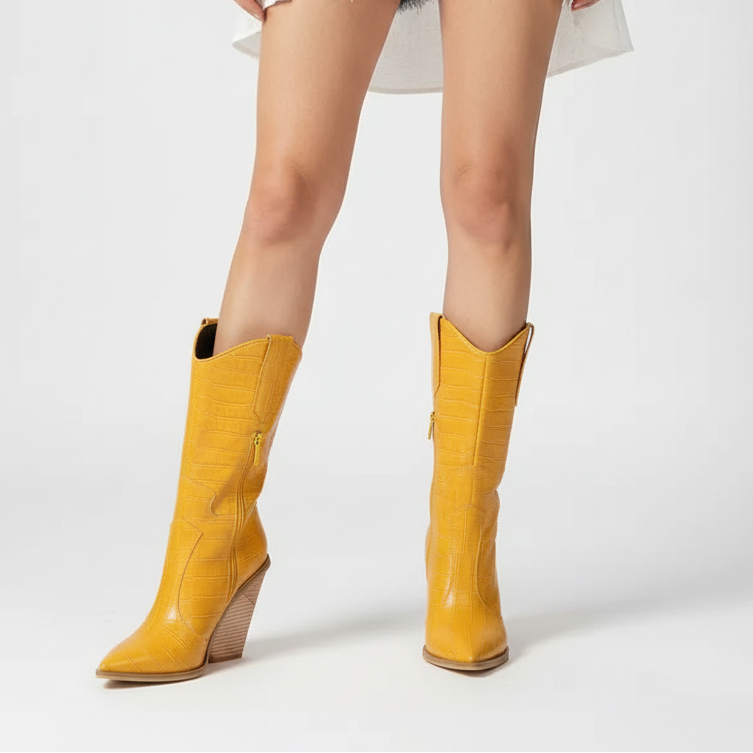 Nordspur | Mid Calf Pointed Toe Boots