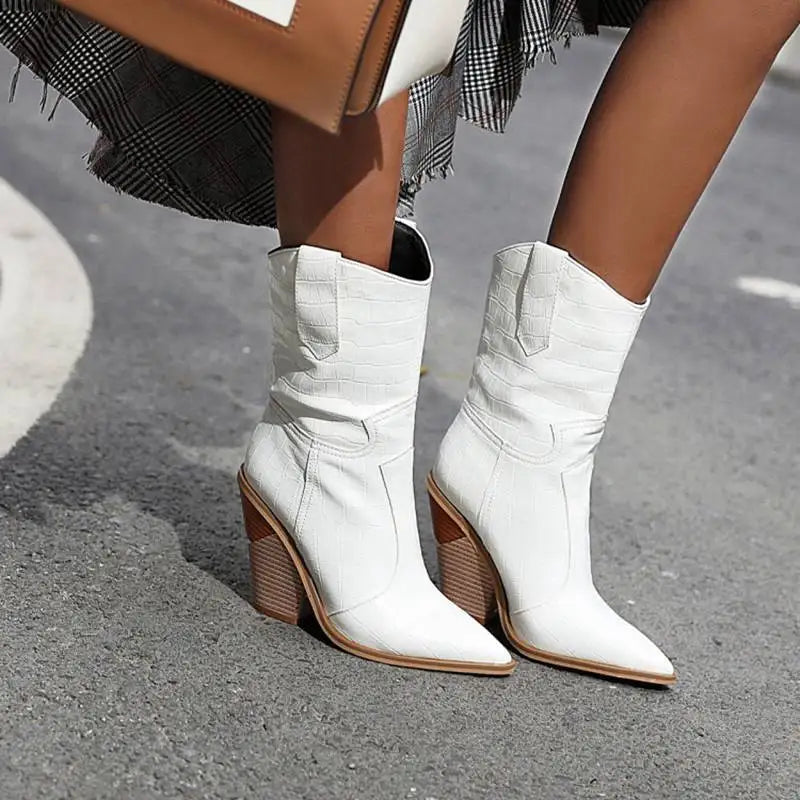 Nordspur | Mid Calf Pointed Toe Boots