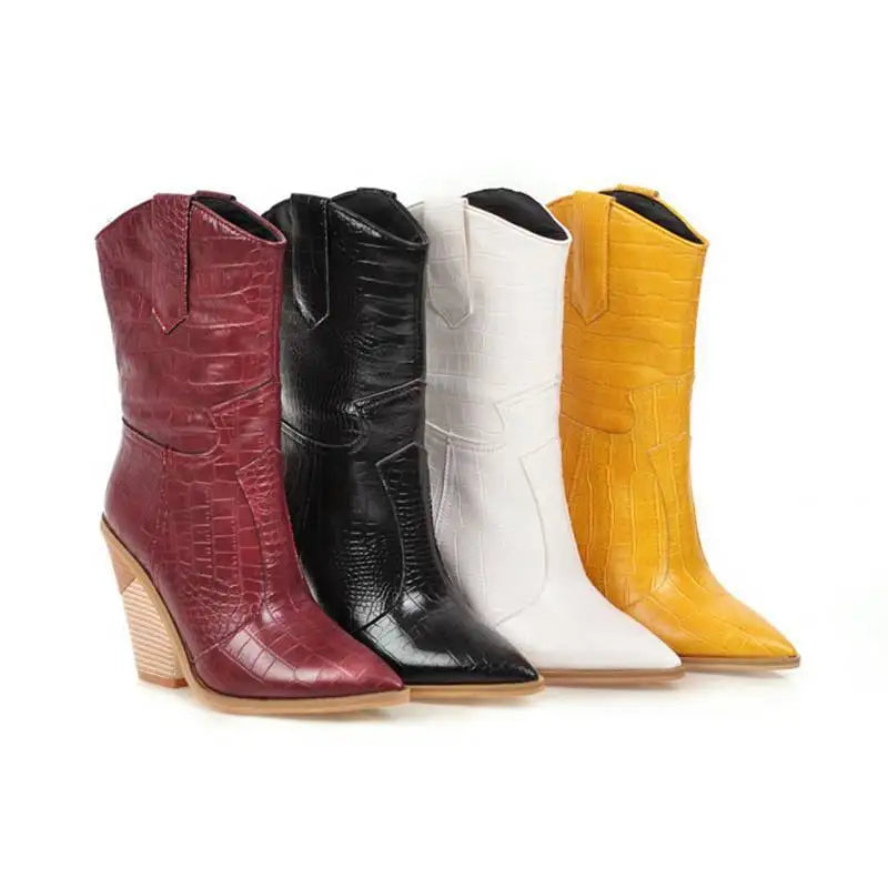 Nordspur | Mid Calf Pointed Toe Boots