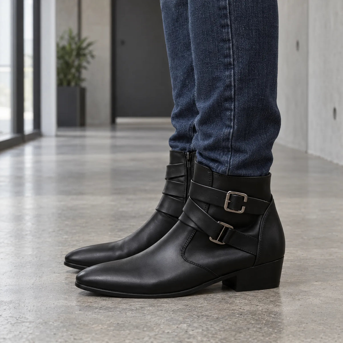 Nordspur | Morven Mens Formal Pointed Ankle Boots