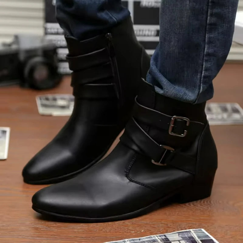 Nordspur | Morven Mens Formal Pointed Ankle Boots