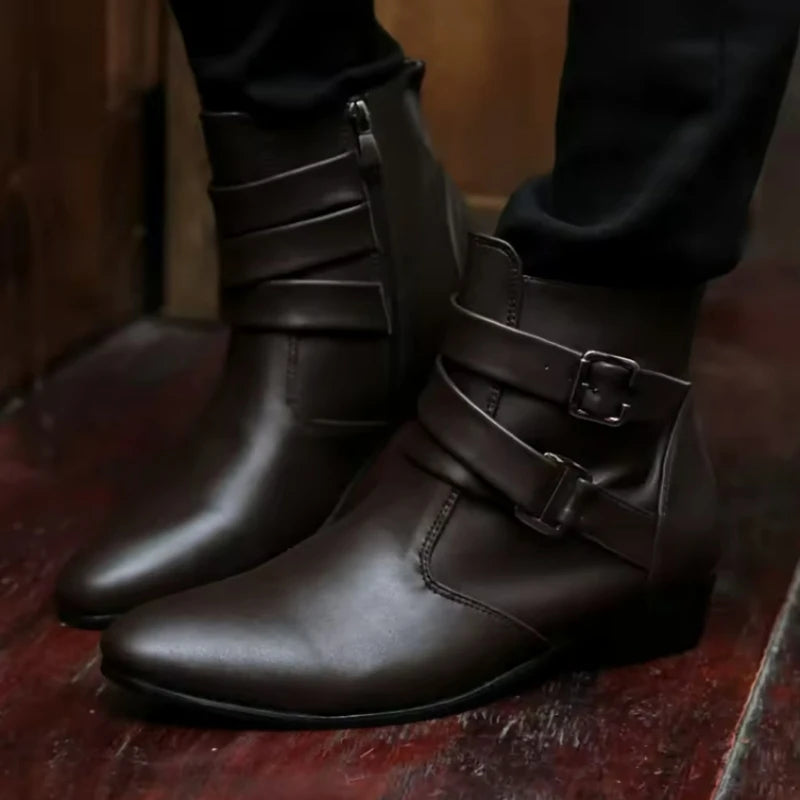 Nordspur | Morven Mens Formal Pointed Ankle Boots