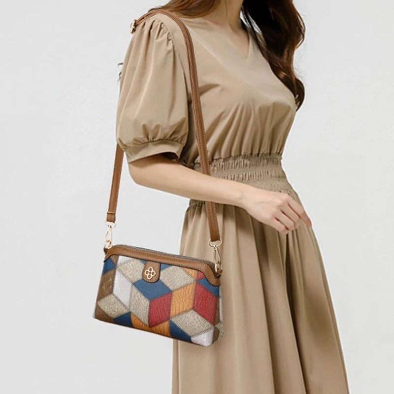 Nordspur | Mosaiqua Small Patchwork Crossbody Shoulder Bag
