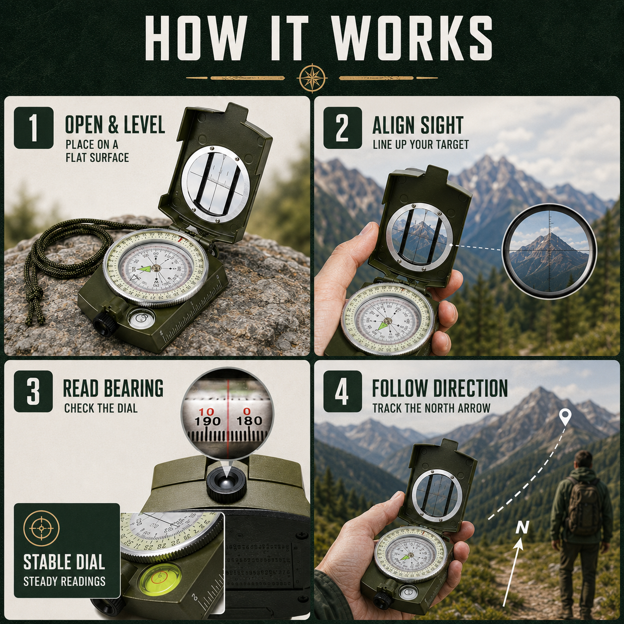 Nordspur | Navicore Folding Sighting Compass