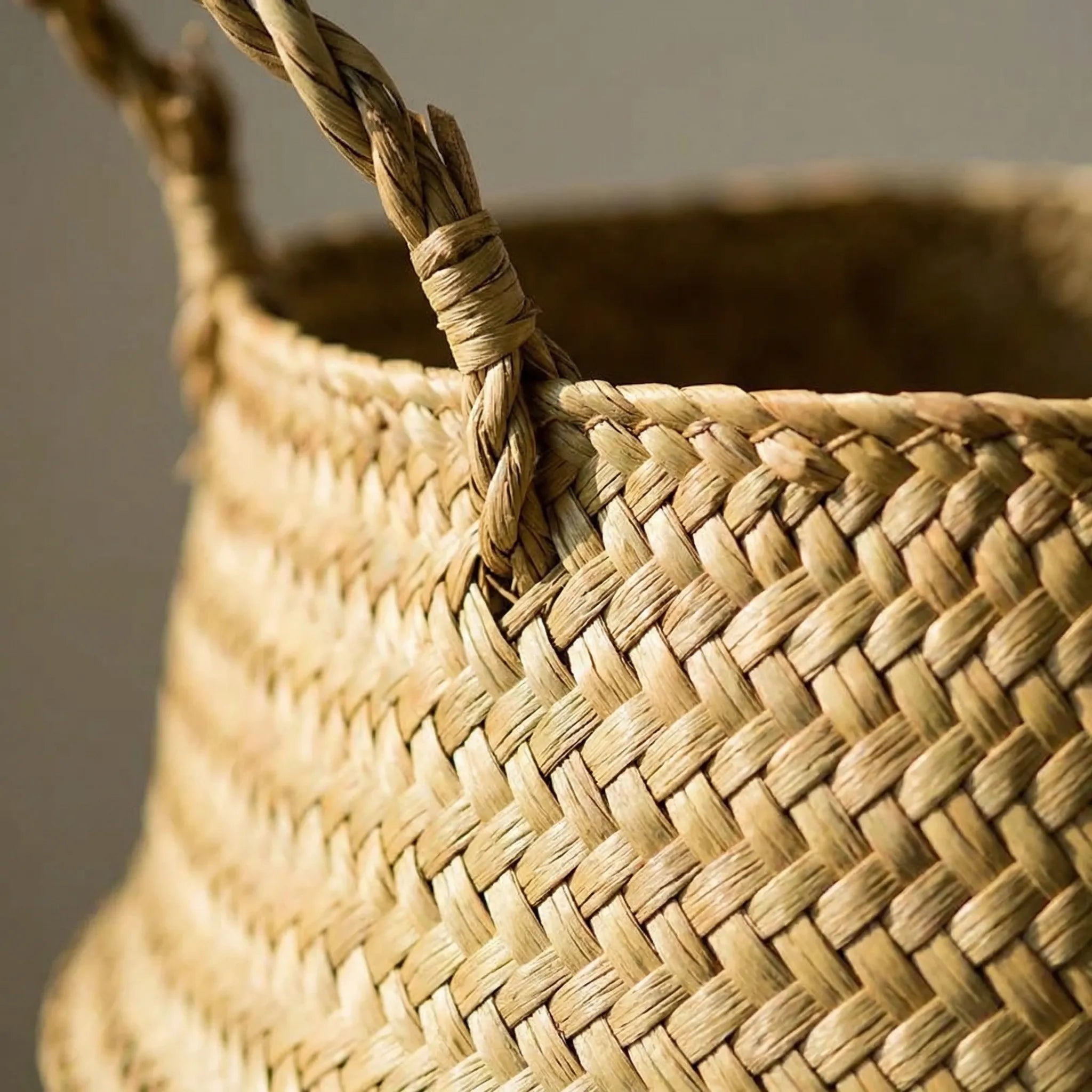 Nordspur | Nestara Foldable Woven Belly Basket With Handles