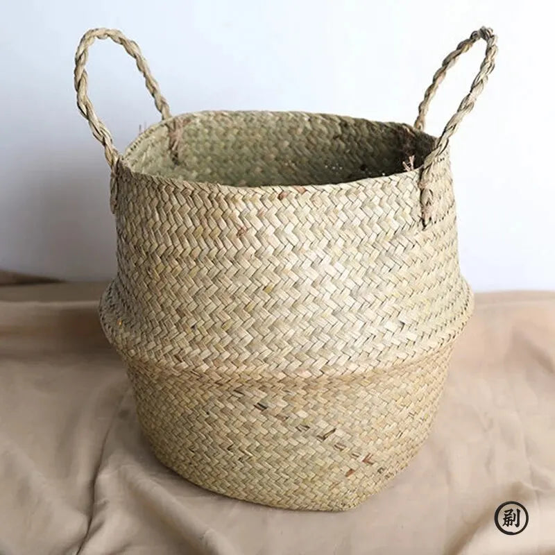 Nordspur | Nestara Foldable Woven Belly Basket With Handles