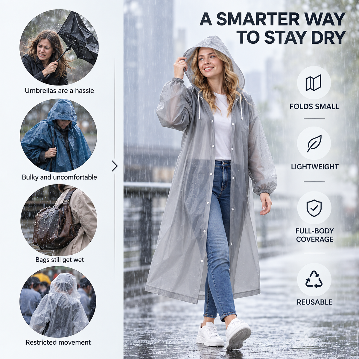Nordspur | Nimbuswear Clear Hooded Raincoat