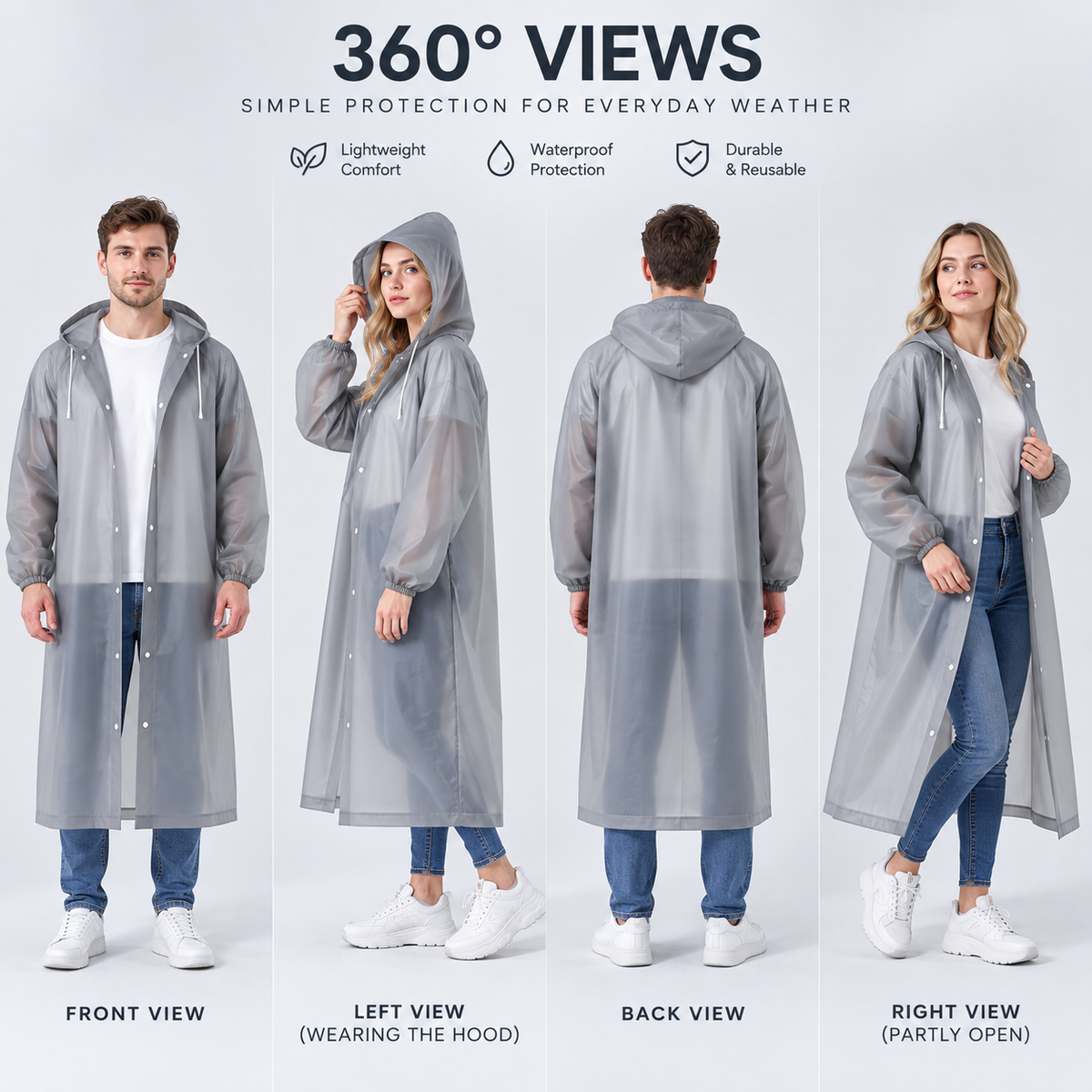 Nordspur | Nimbuswear Clear Hooded Raincoat
